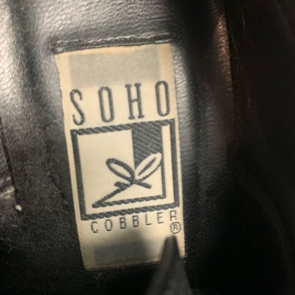 Vintage soho chunky platform block heels - Picture 3 of 6